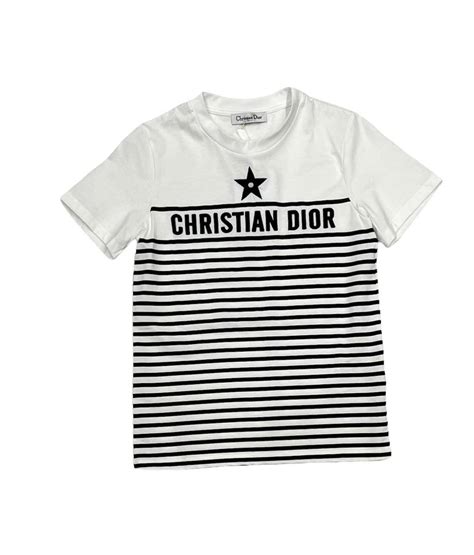 Футболка Christian Dior Tag, свободный крой.